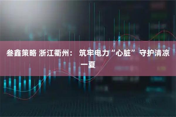 叁鑫策略 浙江衢州： 筑牢电力“心脏” 守护清凉一夏